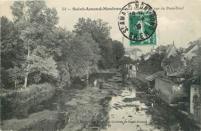 / CPA FRANCE 18 "Saint Amand Montrond, la Marmade vue du pont neuf"