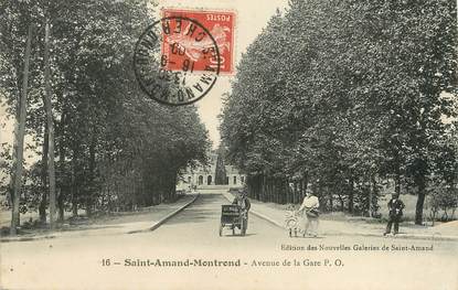 / CPA FRANCE 18 "Saint Amand Montrond, av de la gare "