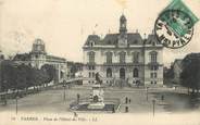 65 Haute PyrÉnÉe / CPA FRANCE 65 "Tarbes, place de l'hôtel de ville"