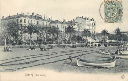 / CPA FRANCE 06 "Cannes, la plage"