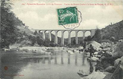 / CPA FRANCE 07 "Viaduc de Duzon" / CACHET AMBULANT