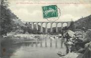 07 Ardeche / CPA FRANCE 07 "Viaduc de Duzon" / CACHET AMBULANT