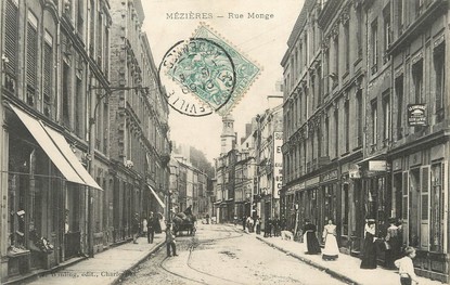 / CPA FRANCE 08 "Charleville Mézières, rue Monge"