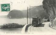 06 Alpe Maritime / CPA FRANCE 06 "La Baie d'Eze" / TRAMWAY