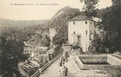 / CPA FRANCE 06 "Saint André, la terrasse du château"