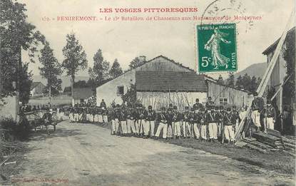 / CPA FRANCE 88 "Remiremont, le 15ème bataillon de chasseurs"