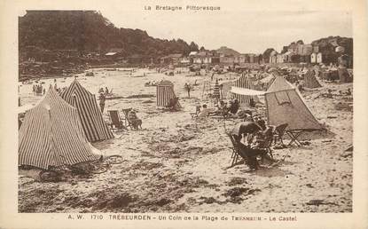 / CPA FRANCE 22 "Trébeurden, un coin de la plage de Tresmeur"