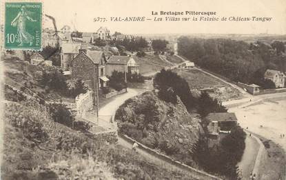 / CPA FRANCE 22 "Val André, les villas sur la falaise de Château Tanguy"