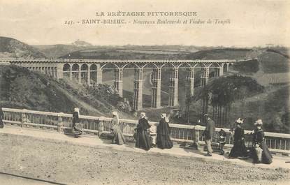 / CPA FRANCE 22 "Saint Brieuc, nouveaux boulevards et viaduc de Toupin"