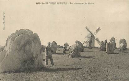 / CPA FRANCE 56 "Saint Pierre Quiberon, les alignements du moulin"