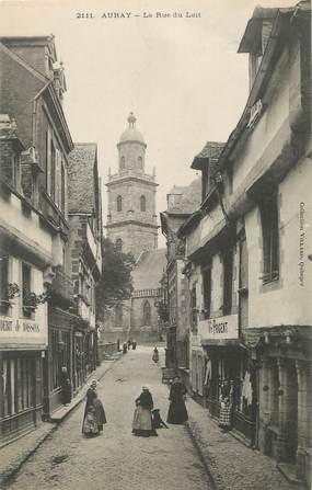 / CPA FRANCE 56 "Auray, la rue du Lait"