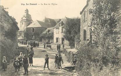 / CPA FRANCE 29 "Le faouet, la rue de l'église"