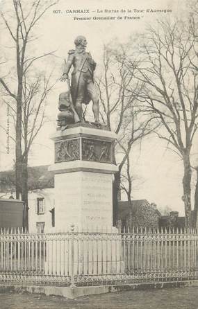 / CPA FRANCE 29 "Carhaix, la statue de la tour d'Auvergne"