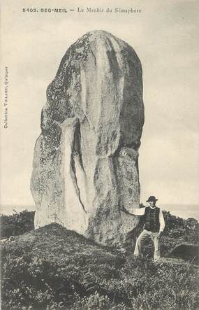 / CPA FRANCE 29 "Beg Meil" / MENHIR