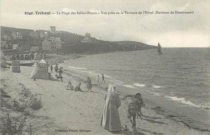 / CPA FRANCE 29 "Tréboul, la plage des Sables Blancs"