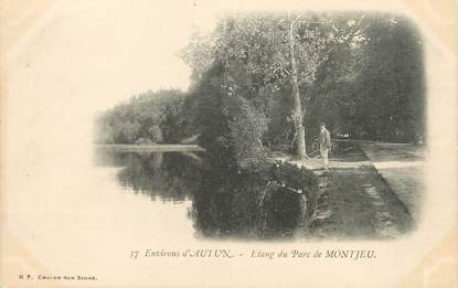 / CPA FRANCE 71 "Environs d'Autun, étang du parc de Montjeu"