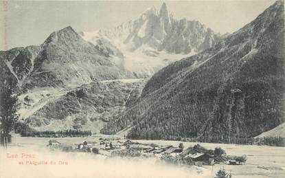 / CPA FRANCE 74 "Les Praz et l'aiguille du Dru"