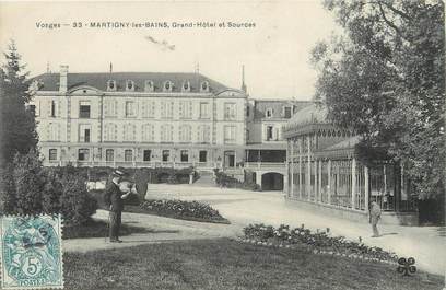 / CPA FRANCE 88 "Martigny les Bains, grand hôtel et sources"