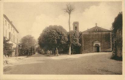 / CPA FRANCE 26 "Montoison, avenue de Crest et l'église"