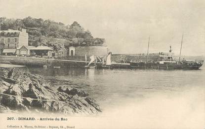 / CPA FRANCE 35 "Dinard, arrivée du bac"