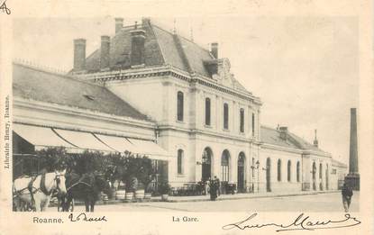 / CPA FRANCE 42 "Roanne, la gare"