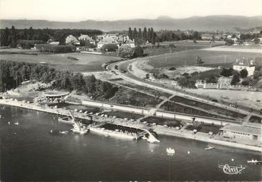 / CPSM FRANCE 74 "Thonon Les Bains, vue aérienne "