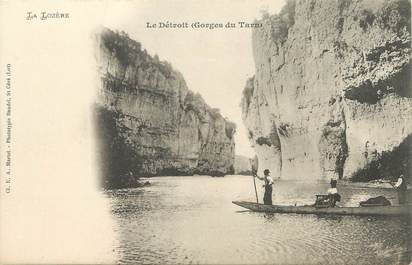 / CPA FRANCE 48 "Gorges du Tarn, le détroit "