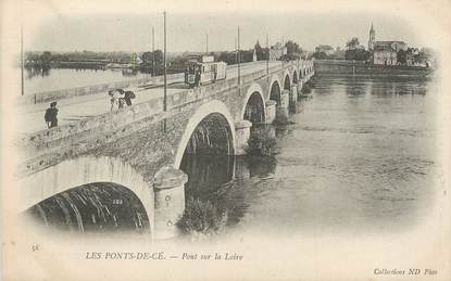 / CPA FRANCE 49 "Les Ponts de Cé, pont sur la Loire"