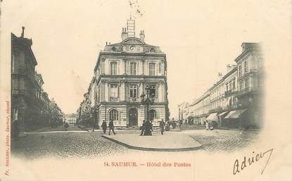 / CPA FRANCE 49 "Saumur, hôtel des postes"