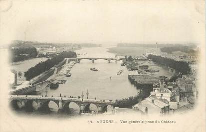 / CPA FRANCE 49 "Angers,  vue générale prise du château"