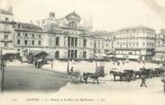 49 Maine Et Loire / CPA FRANCE 49 " Angers, le théâtre et la place du ralliement"