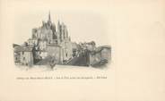 50 Manche / CPA FRANCE 50 "Abbaye du Mont Saint Michel, vue à l'Est prise des remparts"