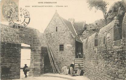 / CPA FRANCE 50 "Mont Saint Michel, l'entrée"