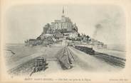 50 Manche / CPA FRANCE 50 "Baie du Mont Saint Michel, côté sud, vue prise de la digue"