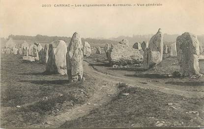 / CPA FRANCE 56 "Carnac, les alignements de Kermario"