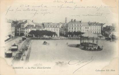 / CPA FRANCE 56 "Lorient, la place Alsace  Lorraine"