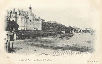 / CPA FRANCE 33 "Arcachon, le casino de la plage"