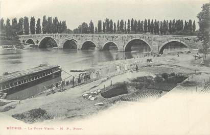 / CPA FRANCE 34 "Béziers, le pont vieux"