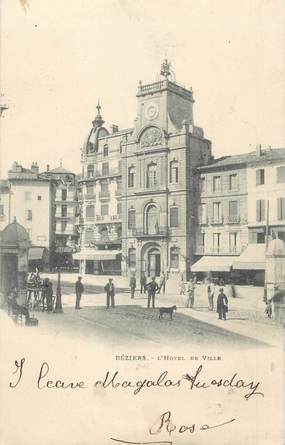 / CPA FRANCE 34 "Béziers, l'hôtel de ville"