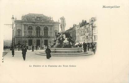 / CPA FRANCE 34 "Montpellier, le théâtre de la fontaine des Trois Grâces"