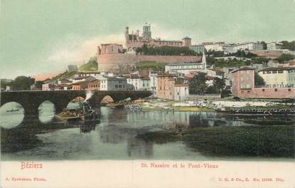 / CPA FRANCE 34 "Béziers, Saint Nazaire et le pont vieux"