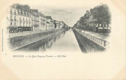 / CPA FRANCE 35 "Rennes, le quai Duguay Trouin"
