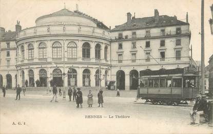 / CPA FRANCE 35 "Rennes, le théâtre"