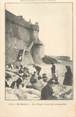 35 Ille Et Vilaine / CPA FRANCE 35 "Saint Malo, la plage sous les remparts"