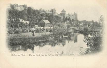 / CPA FRANCE 35 "Château de Vitré, vue au Nord prise du Val"