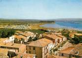 34 Herault / CPSM FRANCE 34 "Mèze, vue panoramique sur l'étang de Thau" / CAMPING