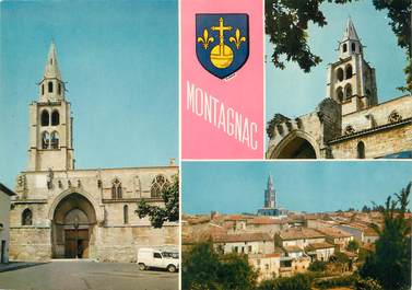 / CPSM FRANCE 34 "Montagnac, vue générale et l'église"