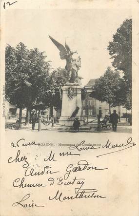 / CPA FRANCE 42 "Roanne, monument des combattants "
