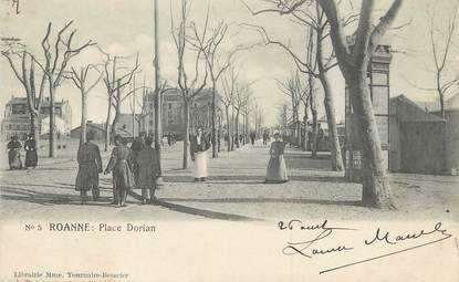 / CPA FRANCE 42 "Roanne, place Dorian"