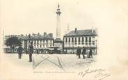 44 Loire Atlantique / CPA FRANCE 44 " Nantes, place et colonne Louis XVI"